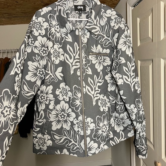 STÜSSY HAWAIIAN LIGHTWEIGHT ZIP JACKET - Picture 7 of 9